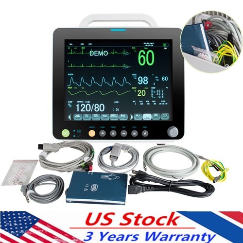 Carejoy Medical ICU/CCU 12'' Patient Monitor Vital Signs SpO2 PR 6 Parameters CE - Picture 16 of 19