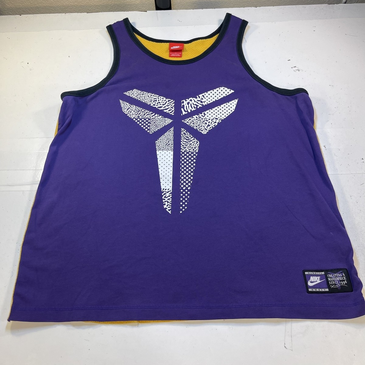NIKE KOBE BRYANT Sheath MAMBA LOGO BASKETBALL JERSEY Sz Mens XL