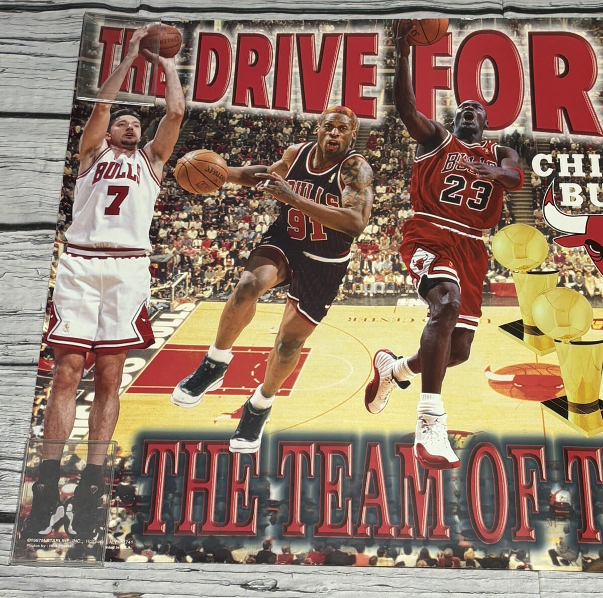 97年★NBA公式「STARLINE」ジョーダン BULLS ブルズ ポスター 97年☆NBA公式「STARLINE」ジョーダン BULLS ブルズ ポスター
