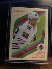 2023-24 O-Pee-Chee Retro Base Card Nikita Zaitsev Chicago Blackhawks (SP) 1:10