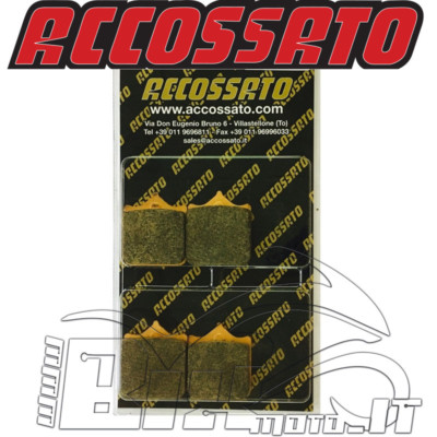 Pastiglie Freno Anteriori Accossato OR Per Ducati 749 S (2003-2007) – Organiche, Alta Modulazione E Bassa Usura Disco