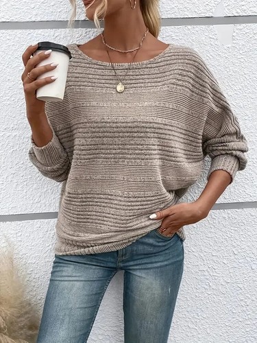 Plus Size Ladies Pullover Long Batwing Sleeve Top Casual Baggy T-shirt Jumper UK - Picture 15 of 30