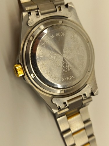 *Working* Croton Japan Automatic Stainless Steel/Water Resistant Watch,Needs Pin - 第 9/9 張圖片