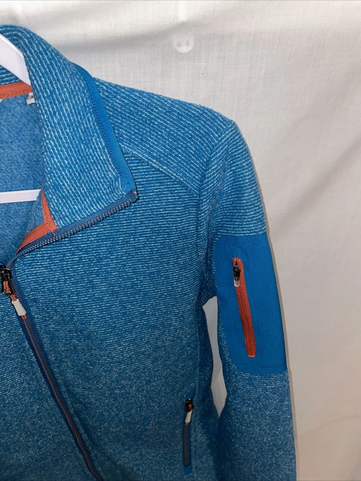 Sudadera Orvis Cremallera Completa Mujer Talla XS Azul Teal Trabajo Personalizada Atletismo Foto 4 de 4