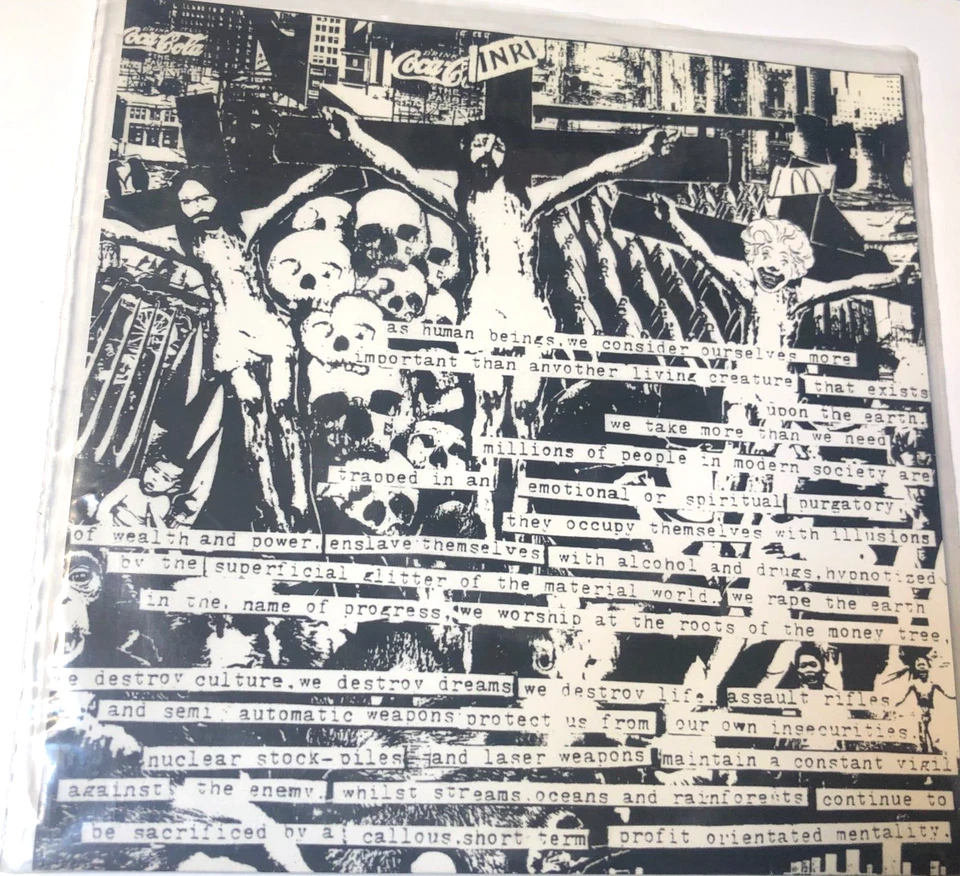 Cress 7" Record 45 EP & Picture Sleeve From Violence To Consumerism   hardcore Foto 2 de 4