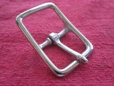 3 VINTAGE WILCOX-CRITTENDEN NORTH & JUDD 1 1/4" NICKEL BUCKLES, USA MADE