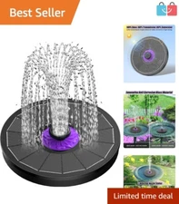 High-End Solar Powered Fountain Pump - Customizable Nozzles & Anti-Drift Design