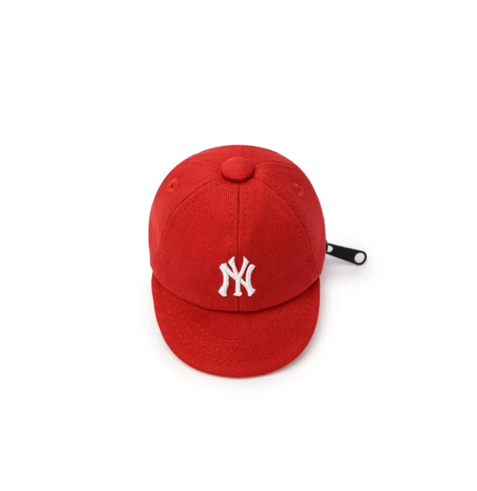 MLB KOREA Basic Ball Cap Pouch Keyring New York Yankees, Red - Image 3 of 4
