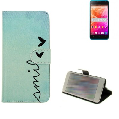 360° Schutz Hülle für TIMMY E86 Wallet Case Design smile