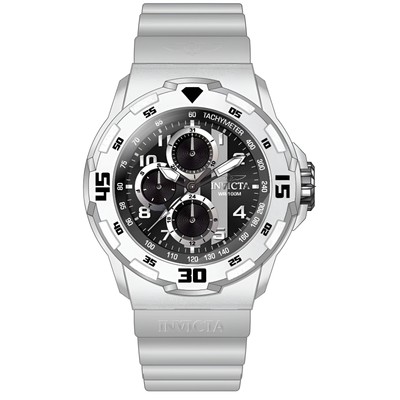 Invicta Men's Watch Coalition Forces Chrono White Silicone Rubber Strap 46400