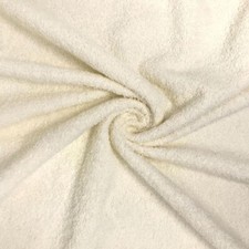 Ivory Terry Towel Fabric 10 oz 100 Cotton 45" Wide Sold by the Yard