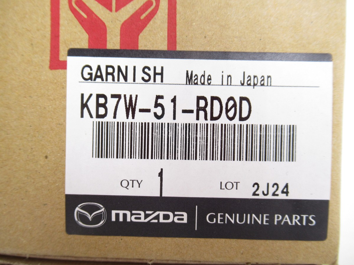 Genuine OEM Mazda KB7W-51-RD0D Driver LH Lower Rear Molding 2017