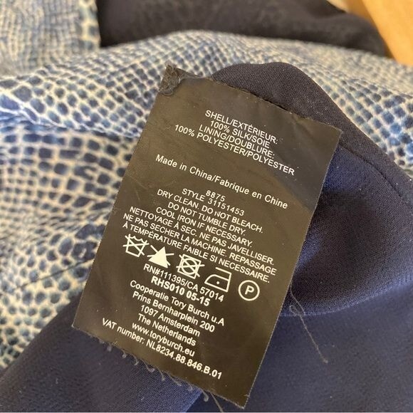 Tory Burch || Python Effect Silk Georgette Keyhol… - image 9