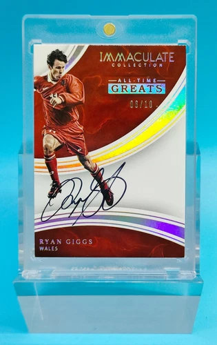 2017 Immaculate Soccer All Time Greats Ryan Giggs On Card Auto 6/10
