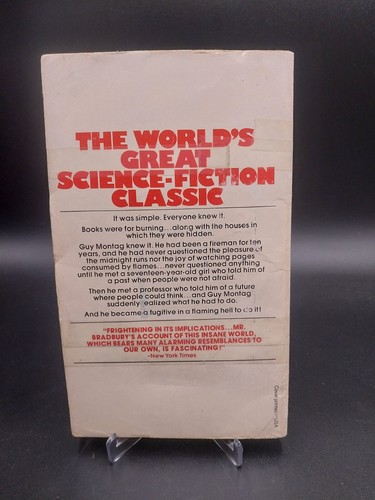 Fahrenheit 451 Ray Bradbury Classic Sci-Fi Dystopian Novel Vintage - Picture 2 of 7