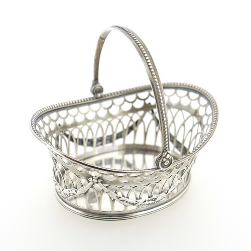 Piccolo antico cesto in argento sterling reticolato Gorham - Foto 6 di 12