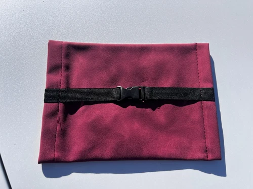 Dark Red Tissue Box Matte Leather Clip Car Organizer for Tesla Model 3 Y X S - Picture 6 of 6