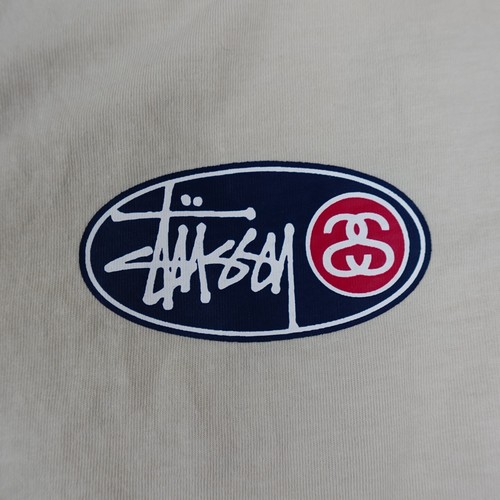Stussy Tank Top Womens S Beige Sleeveless Crewneck Boxy Cropped 90s Streetwear - Picture 6 of 18