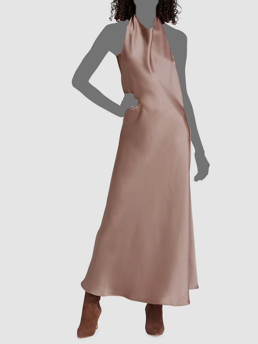 halter floral print chiffon maxi dress Adrianna Papell Draped Floral Chiffon Halter Gown main image 0