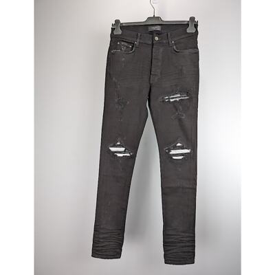 Amiri MX1 Jean in Black/Silver BNWT 36 | eBay