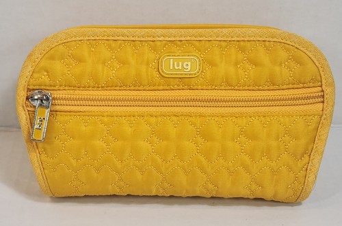 Lug Quilted Yellow FLIPPER Jewelry Clutch Wristlet Travel Organizer 7.5x4x1.5