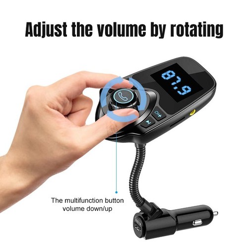 Wireless Car Bluetooth FM Transmitter Radio Adapter MP3 Player USB Charger - Picture 5 of 12