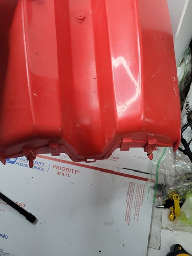 OEM LEG SHIELD 1986 1985 1984 Red Plastic Fender Front Honda Spree 50 Scooter - Picture 5 of 9