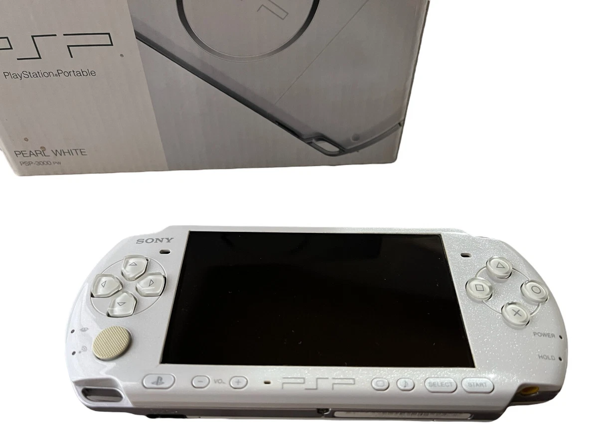 Sony PSP 3000 Pearl White PW Console Charger Box from japan 