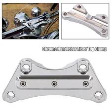 Chrome 1" Handlebar Riser Top Clamp For Harley Road King Custom EFI FLHRSI US