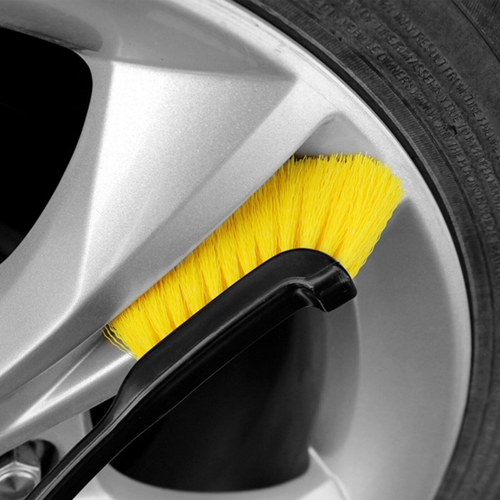 2pcs/Car Wheel Hub Cleaning Brush Long Handle Tire Cleaning Brush eBay