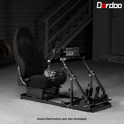 Dardoo Rennsimulator Cockpit-Stall mit Schwarzem Sitz Fit Logitech G923 G920