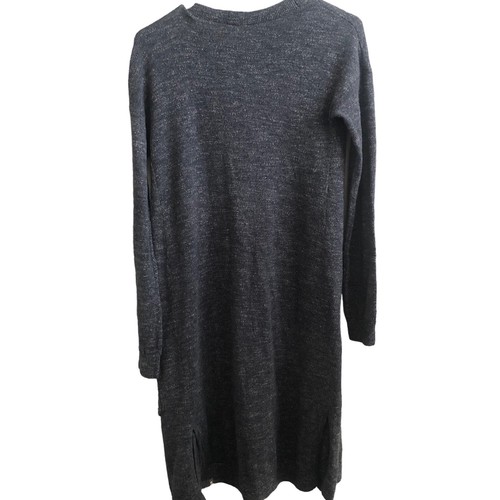 Lululemon Ivivva Girl Size 12 Gray Sweater Cardigan Duster Purple Glitter Pocket - Picture 3 of 5