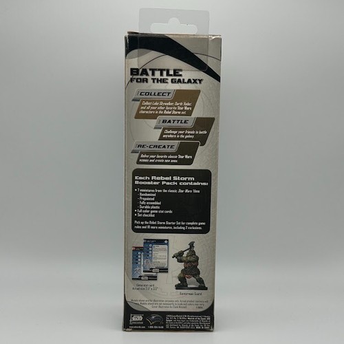 ๐ STAR WARS MINIATURES BOOSTER PACK * REBEL STORM * 2 PACK LOT ๐ - Picture 2 of 2
