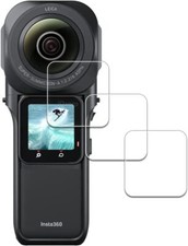 3 Packs Tempered Glass Screen Protector for Insta360 ONE RS 1-Inch 360 Edition