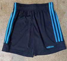 VGC Adidas Climalite Unisex Black And Blue Shorts Age 9-10 Years