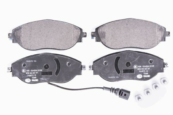 Hella 8DB 355 021-971 Bremsbelagsatz, Scheibenbremse FüR Audi Cupra Seat Skoda-image