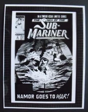 Original Production Art THE SAGA OF THE SUB-MARINER #3 cover, RICH BUCKLER art