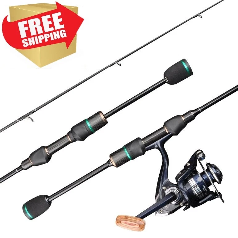 Cheap Super Light UL Fishing Rod 0.5-8g Lure Solid Top Spinning Casting 3  Sizes