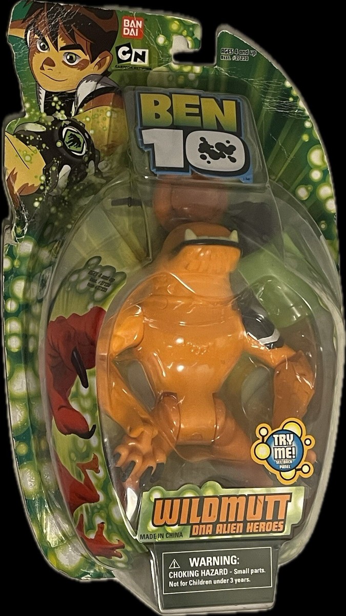 Rare 2006 BEN 10 WILDMUTT DNA Alien Heroes #27230 Action Figure by