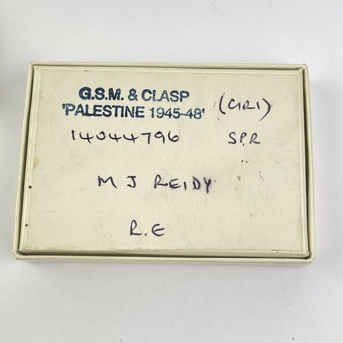 Boxed General Service Medal With Palestine Clasp 1945-48 & WW2 Medal Sapper RE - Picture 7 of 7