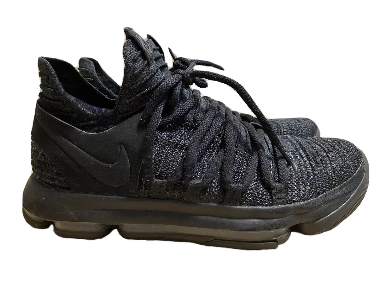 Nike KD 10 Men's 2017 Triple Black Basketball Shoes Durant Blackout Size 9 | eBay