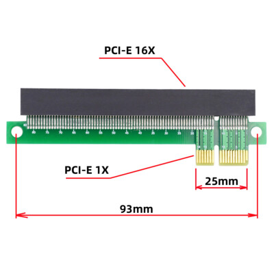 Jimier PCIe x1 to x16 Riser Card Extender Converter Adapter for Graphics Card