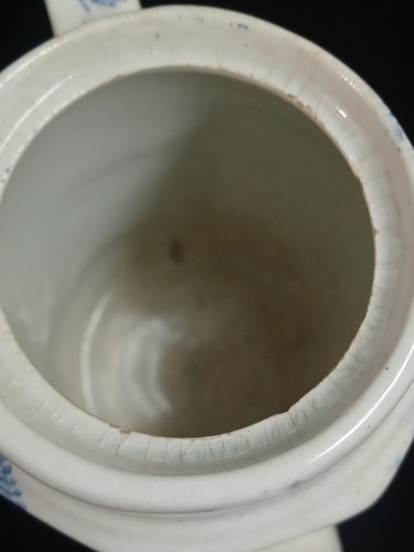 Blue Transferware 1850's Staffordshire England, Water Hen Pattern Child's Tea - Picture 11 of 18