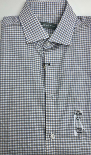 Dress Shirts Blue Multi Slim Check 