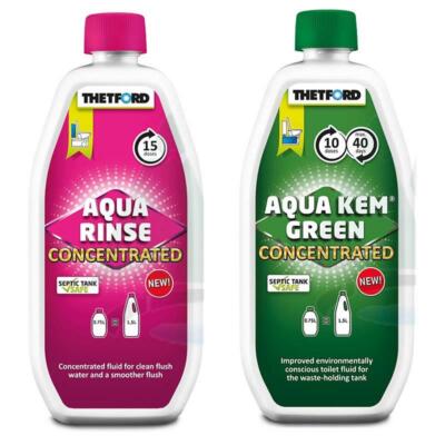 THETFORD PINK & GRÜN AQUAKEM TOILETTE CHEMIKALIEN UMWELTFREUNDLICH FÜR WOHNMOBIL WOHNWAGEN