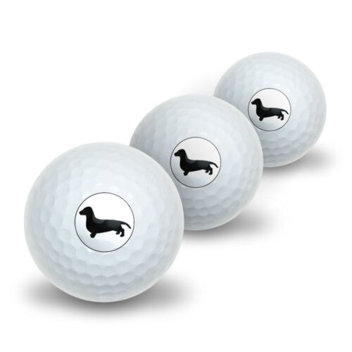 Dackel - Weiner Hund - Neuheit Golfbälle 3er-Pack - Bild 1 von 1