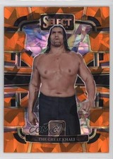 2024 Panini Select WWE Concourse Orange Ice Prizm The Great Khali #51 7rf