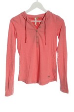 RAGWEAR Top à capuche Dames Haut T EU 34 saumon-blanc style décontracté