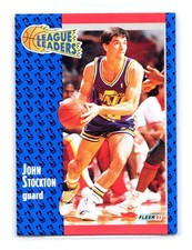 1991-92 Fleer Basketball #221 John Stockton Utah Jazz