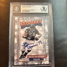 Brian Urlacher Trading Card On Card Auto Beckett Authentic Chicago Bears NFL